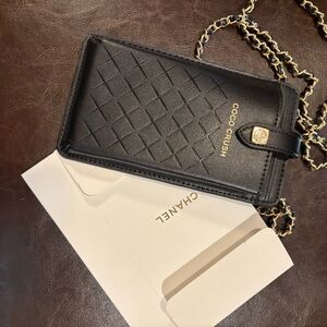 CHANEL Black Coco Crush Chain Wallet